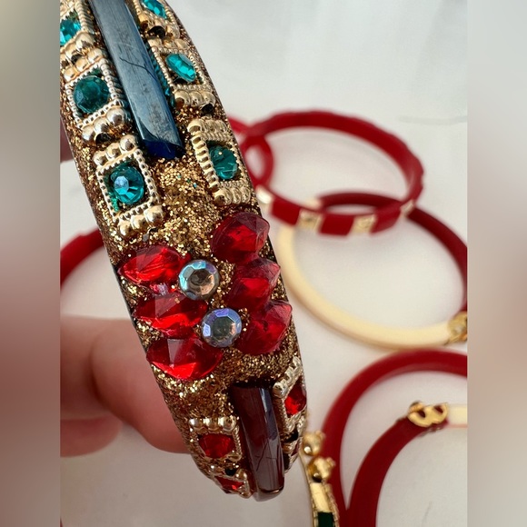 Set of 9 sparkly bangles - Picture 6 of 11